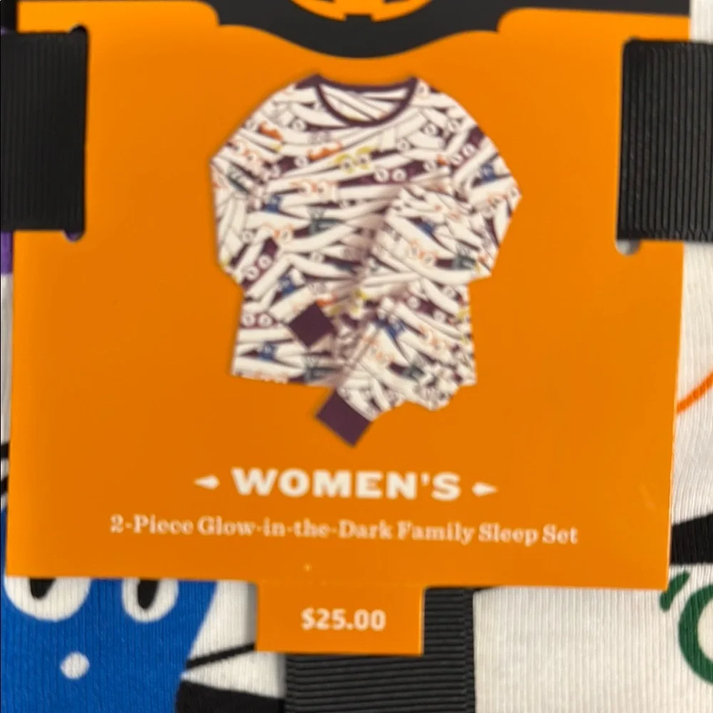 NWT Hyde and Eek Women's Halloween Glow-in-the-Dark Family Matching Pajama Set
